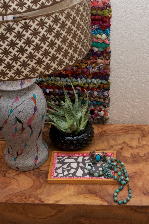 Learn how to make terrazzo trays with air dry clay.  It's easy!  #terrazzo #airdryclay